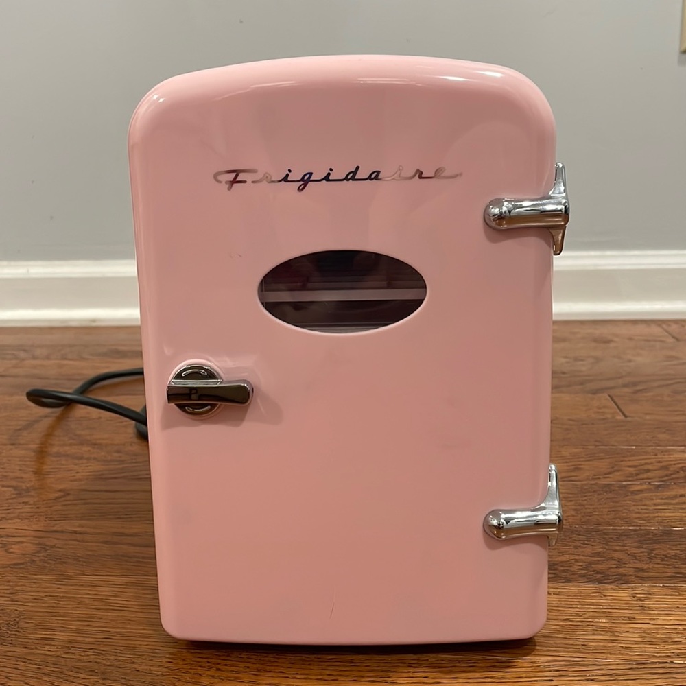 Pink Frigidaire Retro 6-Can Mini Fridge